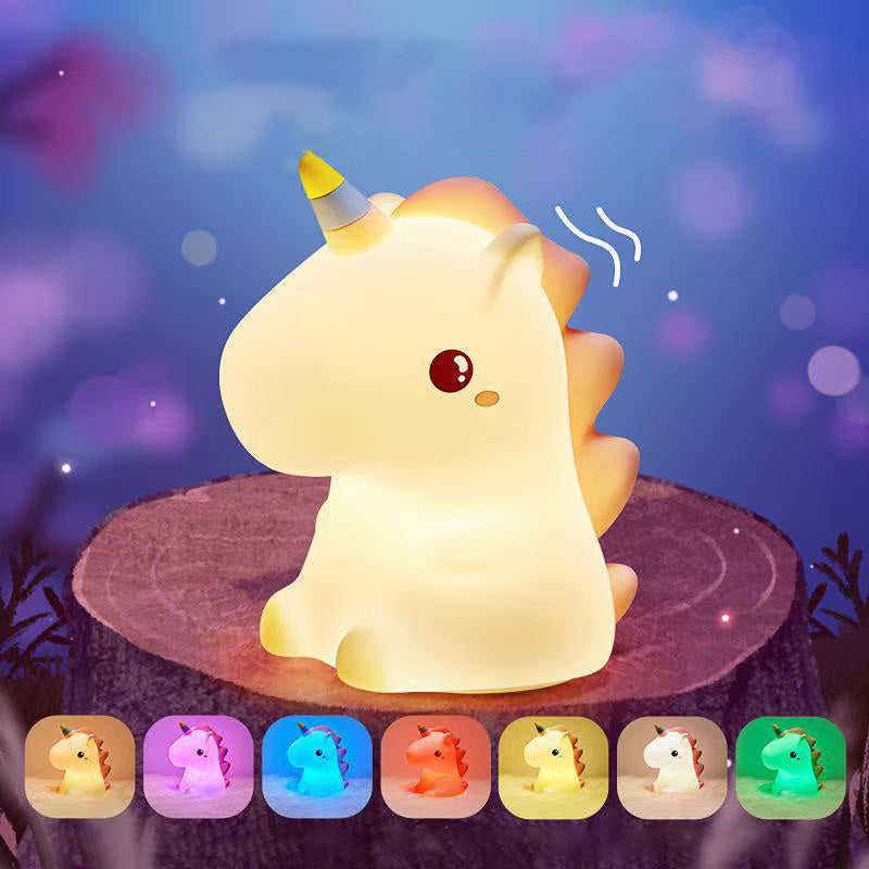 MeWaii® Squishy Silicone Unicorn LED Night Light - Perfect Gift for Kids and Girls