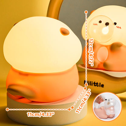 MeWaii® Otter Bubble Blowing Baby Squishy Silicone Night Light Soft Glow Adorable Funny Perfect for Gift