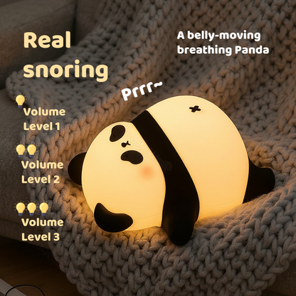 MeWaii® Napping Panda Breathing Squishy Silicone Companion Sound LED Night Light Perfect Gift