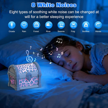 Retro Treasure Box Projection Light Bluetooth Speaker Mini Soundbox Bedroom Atmosphere Night Light Gift