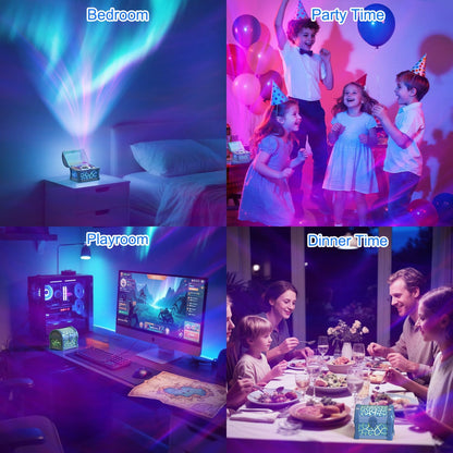 Retro Treasure Box Projection Light Bluetooth Speaker Mini Soundbox Bedroom Atmosphere Night Light Gift