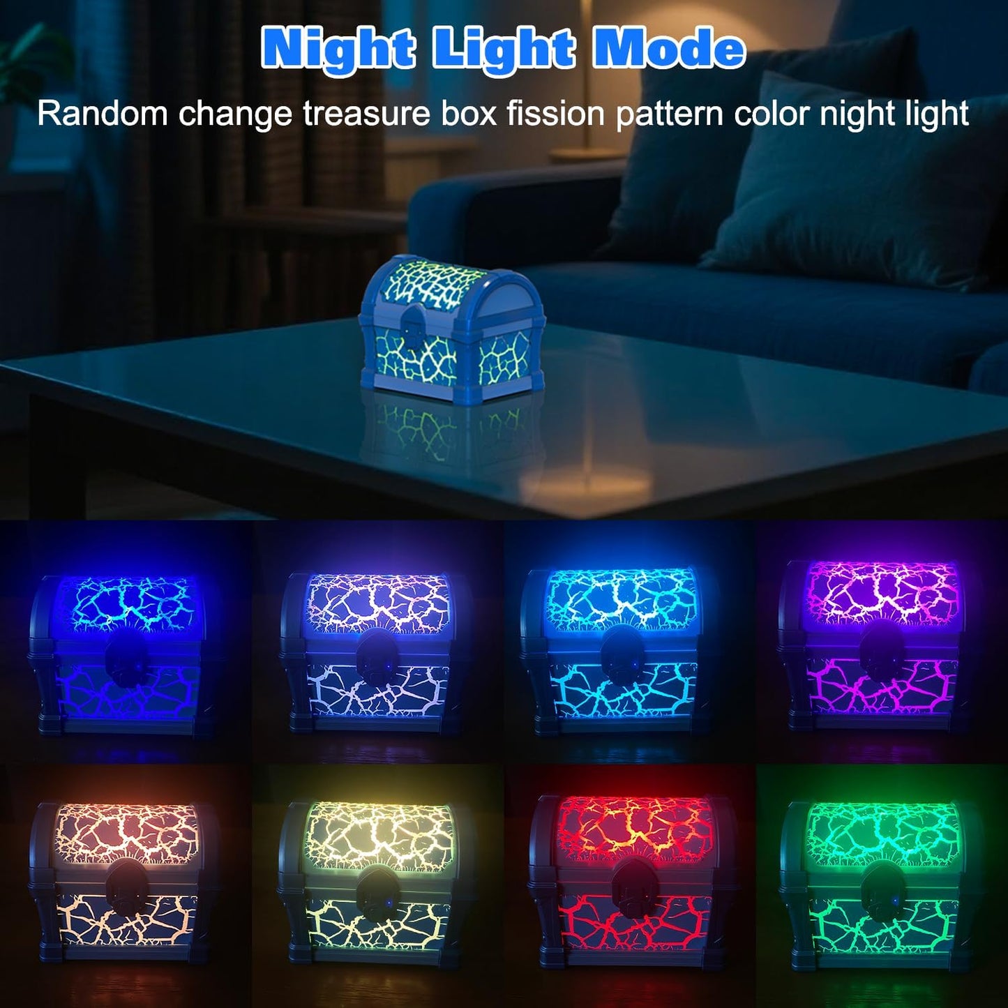 Retro Treasure Box Projection Light Bluetooth Speaker Mini Soundbox Bedroom Atmosphere Night Light Gift