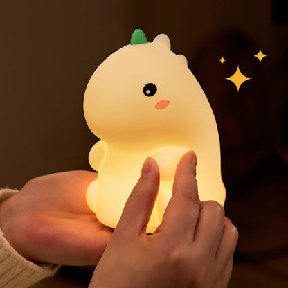 MeWaii® Squishy Silicone Dinosaur LED Night Light - Perfect Gift for Kids and Girls