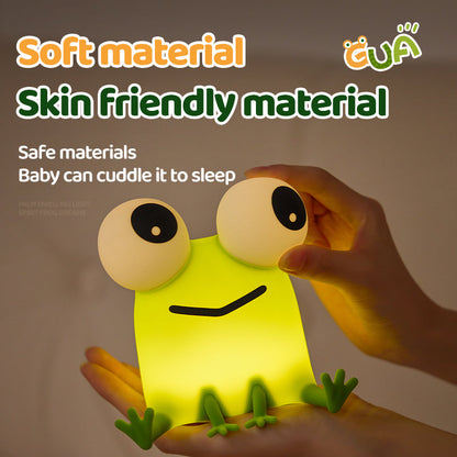 MeWaii® Frog Big-Eyed Adorable Small Silicone Squishy Night Light Perfect Gift