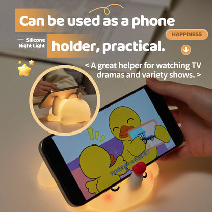 Squishy Silicone Love Elephant LED Night Light - Perfect Gift for Kids and Girls