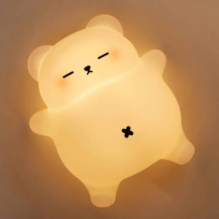 MeWaii® Breathing Bear Snuggly  Squishy Silicone Sleeping Companion Sound LED Night Light Perfect Gift