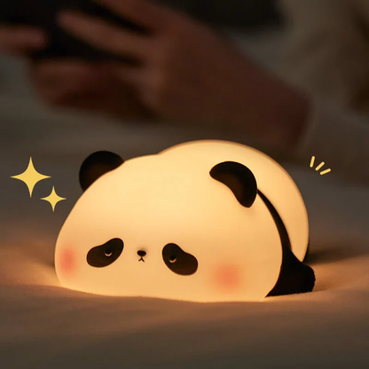 MeWaii® Napping Panda Breathing Squishy Silicone Companion Sound LED Night Light Perfect Gift