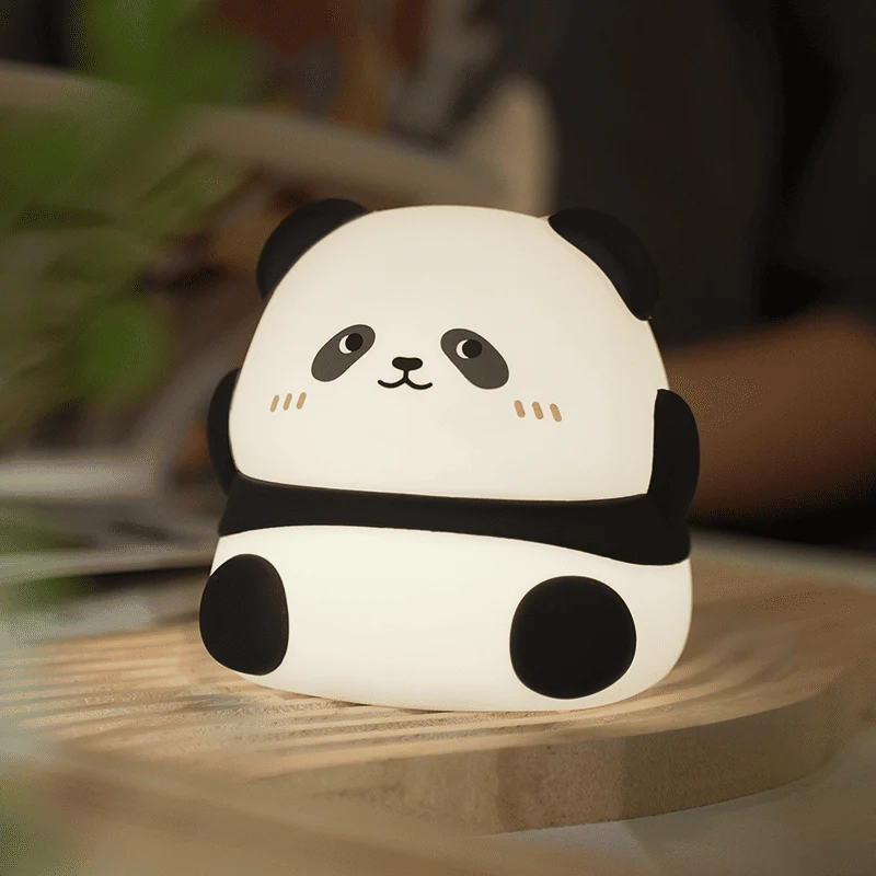 MeWaii® Napping Panda Breathing Squishy Silicone Companion Sound LED Night Light Perfect Gift