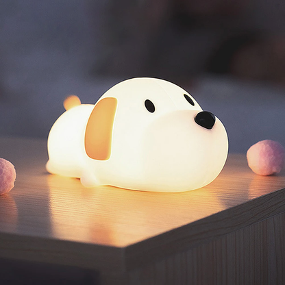 MeWaii® Puppy Silicone Squishy Night Light Gift Cute Droopy Ears and Cozy for Decor Perfect Gift