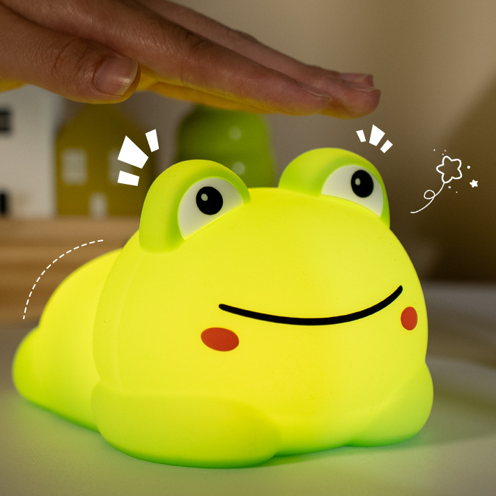 Chubby Frog Silicone Squishy Night Light Perfect Gift Sleep Companion Stress Relief