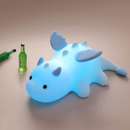 MeWaii® Squishy Silicone Cute Baby Dragon LED Night Light - Perfect Gift for Kids and Girls