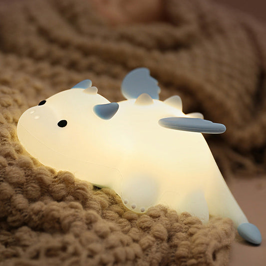 MeWaii® Squishy Silicone Cute Baby Dragon LED Night Light - Perfect Gift for Kids and Girls