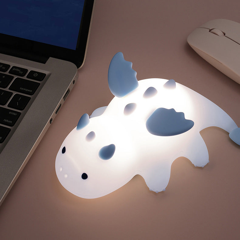 MeWaii® Squishy Silicone Cute Baby Dragon LED Night Light - Perfect Gift for Kids and Girls