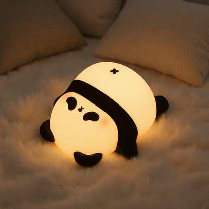 MeWaii® Napping Panda Breathing Squishy Silicone Companion Sound LED Night Light Perfect Gift